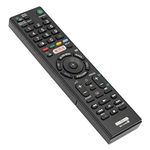 Universal Sony Premium TV Replacement Remote – Works With All Sony Televisions (LED,LCD,Plasma) – Ideal TV Replacement Remote Control With Same Functions As The Original Sony Remote - Black (1)