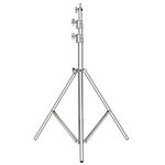 NEEWER 118"/3m Stainless Steel Light Stand, Spring Cushioned Heavy Duty Photography Tripod Stand with 1/4” to 3/8” Universal Screw Adapter for Strobe, LED Video Light, Ring Light, Monolight, Softbox