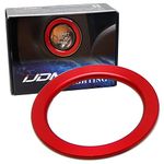 iJDMTOY Sports Red Anodized Aluminum Engine Start/Stop Push Starter Surrounding Ring Trim Compatible with Lexus Mode Models of is GS ES RX NX, etc