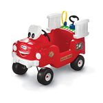 Little Tikes Spray and Rescue Fire Truck - Foot-to-Floor Ride-On Fun for Toddlers - Active Play - With Real Water Tank and Hose - Ages 18 Months to 5 Years