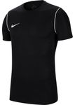 NIKE Unisex Kids Y Nk Dry Park20 Top T shirt, Black/White/White, M UK