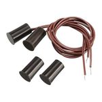 Sourcingmap N.C. Recessed Wired Security Window Door Contact Sensor Alarm Magnetic Reed Switch Brown RC-33 2pcs