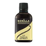 Bonilla Madagascan - Vanilla Extract Pure (50ml), Bourbon Beans, Non-GMO, Kosher, Gluten-free, Vegetarian, Vegan, Made in the UK, No Artificial or Synthetic Flavours, Idea for Baking, Custards, Cream