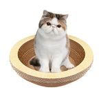 Cat Scratch Board Bowl Shape Cat Scratching Lounge Cat Scratch Pad Mat Cat Scratcher Cardboard Pet Toy Scratching Boards