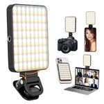 WOWLED 4 In 1 Selfie Light, 128 LED Bright Phone Camera Fill Light with Magnetic Ring, Clip On Selfie Light Desk Lamp for TikTok/YouTube/Video/Make Up/Zoom Calls/Vlog/Webcast/Filming Light/Gifting