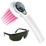 NRO - 2021- Latest - Most Versatile - Cold Laser Therapy Device Unit LLLT Red Light Portable Handheld Unit 13x650nm+ 4x808nm (UK Plug and Goggles Included)