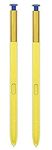 2Pcs Note 9 S Pen (WithBluetooth) Replacement for Samsung Galaxy Note 9 N960 All Versions Stylus Touch S Pen (Blue/Yellow)