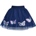 Sunny Fashion Girls Skirt Butterfly Embroidered Tutu Dancing Age 6 Years