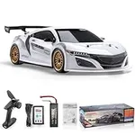 HSP Racing RC Drift Car RC Car, 1/10 On Road Hobby Racing RC Car 4WD Electric Power Remote Control Car 4x4 Vehicle High Speed Electric Power Vehicle Toys (White)