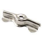 Prime-Line Products L 5772 Nickel Plated Double Wing Flush Clip (Pack of 6)