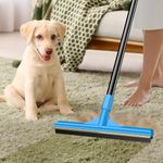 UEETB Carpet Rake for Pet Hair Removal, Reusable Cat Dog Hair Remover, 58’’ Adjustable Long Handle Pet Hair Removal Tool, Carpet Rake Scraper, Pet Hair Removal Broom for Rugs, Mats, Couch, Furniture