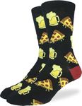 Good Luck Sock Men's Pizza & Beer Socks, Big & Tall