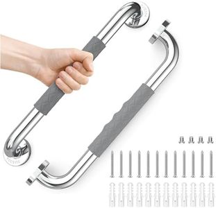 opove 16" Grab Bars for Shower and Bathroom, Anti-Slip Shower Handles for Elderly, Seniors, Handicap & Pregnant Women, Gray (2 Pack)