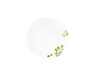 CORELLE Livingware Plus Olive Garden 26 cm Dinner Plate, Lightweight & Durable, Made of Vitrelle Glass, Microwave & Dishwasher Safe, Elegant Crockery for Dining & Gifting - Set of 6