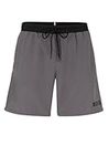 BOSS Hugo Men's Starfish 6" Swim Trunks, Nickle Grey, Small