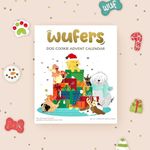 Wufers Advent Calendar Dog Cookie Box | Handmade Hand-Decorated Dog Treats | Dog Gift Box Made with Locally Sourced Natural Ingredients