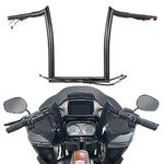 TIGERSGATE Black PRE-WIRED 14" Rise Road Glide Meathook Monkey 1 1/4" Ape Hanger Handlebars for 2016-Later Harley Road Glide Models