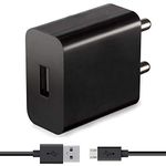 Ragav Enterprise Charger for Kindle Paper White Original Power Adapter Like Wall Fast Android Battery Hi Speed Travel Mobile Charger with 1 Meter Micro USB Charging Data Cable (2.1 Ampere, Black)