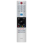 Gvirtue 30099654 CT-8533 CT8533 CT8541 RC42150 Remote Control Compatible with Toshiba Full HD 4K Ultra Smart LED TV with Rakuten TV Netflix F play Freeview Buttons, No Setup Required