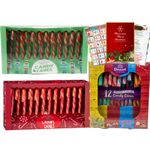 36 Pack Candy Canes Sweets- Frosted Berry, Peppermint and Dessert Collection - Christmas Tree Decorations, Christmas Sweets Box, Christmas Gifts, Birthday Gifts, Easter Party Bag Fillers