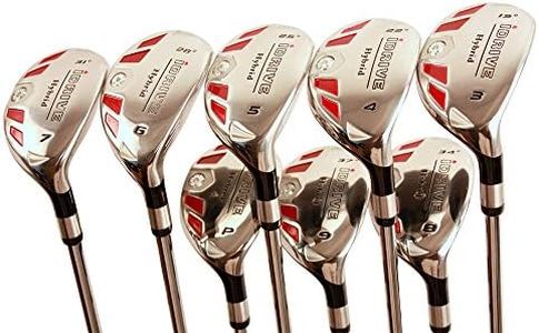 Petite Senior Women's Golf Clubs All Ladies iDrive Hybrids Full Set Includes: #3, 4, 5, 6, 7, 8, 9, PW. Lady L Flex Right Handed New Utility Clubs. (Petite - 4'10'' to 5'3") 55+ Years Old