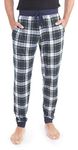 Suko jeans Mens Knit Pajama Pant - Soft Stretch Malone Navy Green Plaid XX-Large