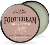 Pumice Valley Foot Balm Cream for Dry Cracked Heels and Feet - Natural Foot Moisturizer Balm for Calluses and Dry Feet Treatment - Cocoa Butter Foot Lotion 3.5 Oz