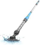 Oxseryn Stick Pool Vacuum, Rechargeable Pool Cleaner with 60 Mins Running Time Suitable for Above Ground Pool for Cleaning Leaves, Sands and Other Debris, Blue