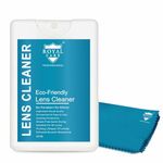 Royal Care Lens Cleaner 20 ML + 1 Cloth Perfect Lens Cleaner for Spectacles, Eyeglasses, Sunglasses, Camera Lenses and Binoculars (Basic Mini KIT 20 ML)