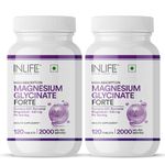 INLIFE Chelated Magnesium Glycinate Supplement 2000mg Per Serving, High Absorption for Relaxation & Healthy Muscle Function - 120 Tablets (2000mg). (Pack of 2, 240)