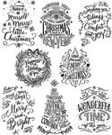 Christmas Greetings Clear Stamp Dec