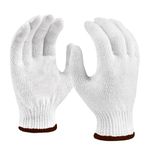 karomouj Blade-Resistant Hand Gloves with Cut Proof Safety, Anti Cut Resistant Glove for Chopping Food Vegetables and Kitchen use (White 1 Pair)