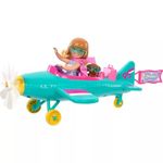 Barbie Chelsea Can Be… Doll & Plane Playset, 2-Seater Aircraft with Spinning Daisy Propellor & 7 Accessories, Including Puppy & Stickers