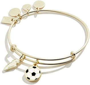 Alex and Ani Collaborations Expandable Bangle for Women, Team USA Duo Charms, Shiny Finish, 2 to 3.5 in, Expandable, Metal,