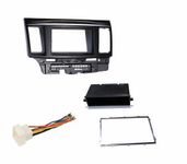 Mitsubishi Lancer Lancer Evolution 2007 2008 2009 2010 2011 2012 Aftermarket Radio Stereo Double Din Dash Installation Install Kit Wire Harness