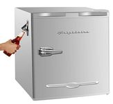 Frigidaire EFR176, 1.6 Cu Ft Retro Compact Fridge with Side Bottle Opener (Moonbeam)