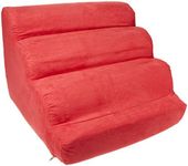Snoozer Scalloped Pet Ramp, Small, Red
