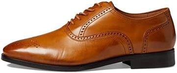 Allen Edmonds Men's Siena Brogue Wingtip Oxford Lace Up, Walnut Brown Leather, 9.5