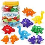 Matching Letters Counting Dinosaur 