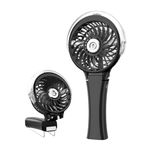 HandFan Upgraded Portable Handheld Misting Fan, Rechargeable Personal Mister-Fan, Battery Operated Spray Water Mist-Fans, Foldable Mini Cooling Hand Fans for Beach Travel Outdoors