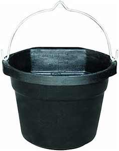 Farm Innovators Model FB-80-R Rubber 3-Gallon Flat-Back Heated Bucket, 80-Watt