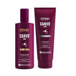Streax Professional Canvoline Shampoo 300ml & Conditioner 240 ml Combo Pack of 2 (for Straightening Hair)