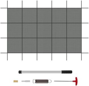 Superior 99% Shading Rate Inground Pool Safety Cover,Fits 18x36ft Rectangle Swimming Pool,Mesh Pool Cover for Inground Pools,Winter Inground Pool Cover with Safety Net and Installation Tools - Gray