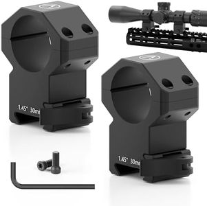 SZFEIC 30mm Scope Rings, 2Pcs Quick Detach Matte Aluminum Rifle Scope Mount Rings with Quick Release for Picatinny Rail (0.97"/1.26"/1.45" Height)