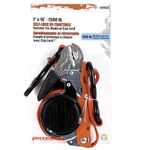 ERICKSON 01435 1 inch x 16 feet Ratchet Tie Down, Self-Locking, Retractable, Red Polyester Webbing