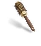 Olivia Garden Expert Blowout Shine – Gold & Brown - 45 - Ceramic Coated Round Brush for Smooth Blowout, Frizz-Free Hair & Radiant Shine