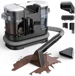 WELSAUBER Couch Cleaner Machine - 15Kpa Suction Upholstery Cleaner Machine, Handheld Portable Carpet Cleaner with Self-Cleaning and 600W Motor for Pet Stain, Couch, Stair, Car Seat and Area Rug