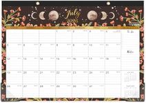 Desk Calendar 2026-2027 - Desk/Wall Calendar, JUL 2026 - Dec 2027, Desk Calendar 2026-2027, 16.8" x 12", Thick Paper with Corner Protectors, Large Ruled Blocks - The Moon
