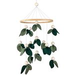 Cute Baby Mobile for Crib - Gender Neutral Mobile for Nursery Decor - Felt Cloth Leaves Mobile Boho Nursery Decor - Crib Mobile for Girls, Boys - Mobile for Bassinet