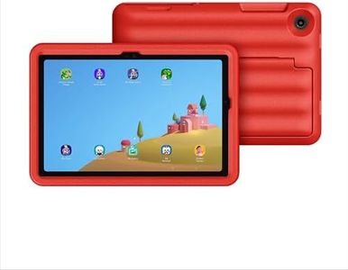 SAMSUNG Galaxy Tab A9+ Plus Kids Edition 11” 64GB WiFi Android Tablet, Long Battery Life, Expandable Storage, Thin, Light Design, Durable Puffy Cover, US Version, 2024, Red